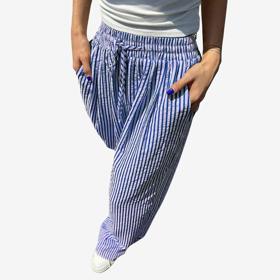 Zara | Pantalones informales a rayas