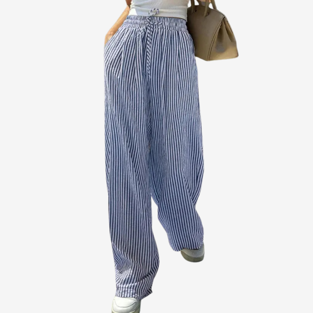 Zara | Pantalones informales a rayas