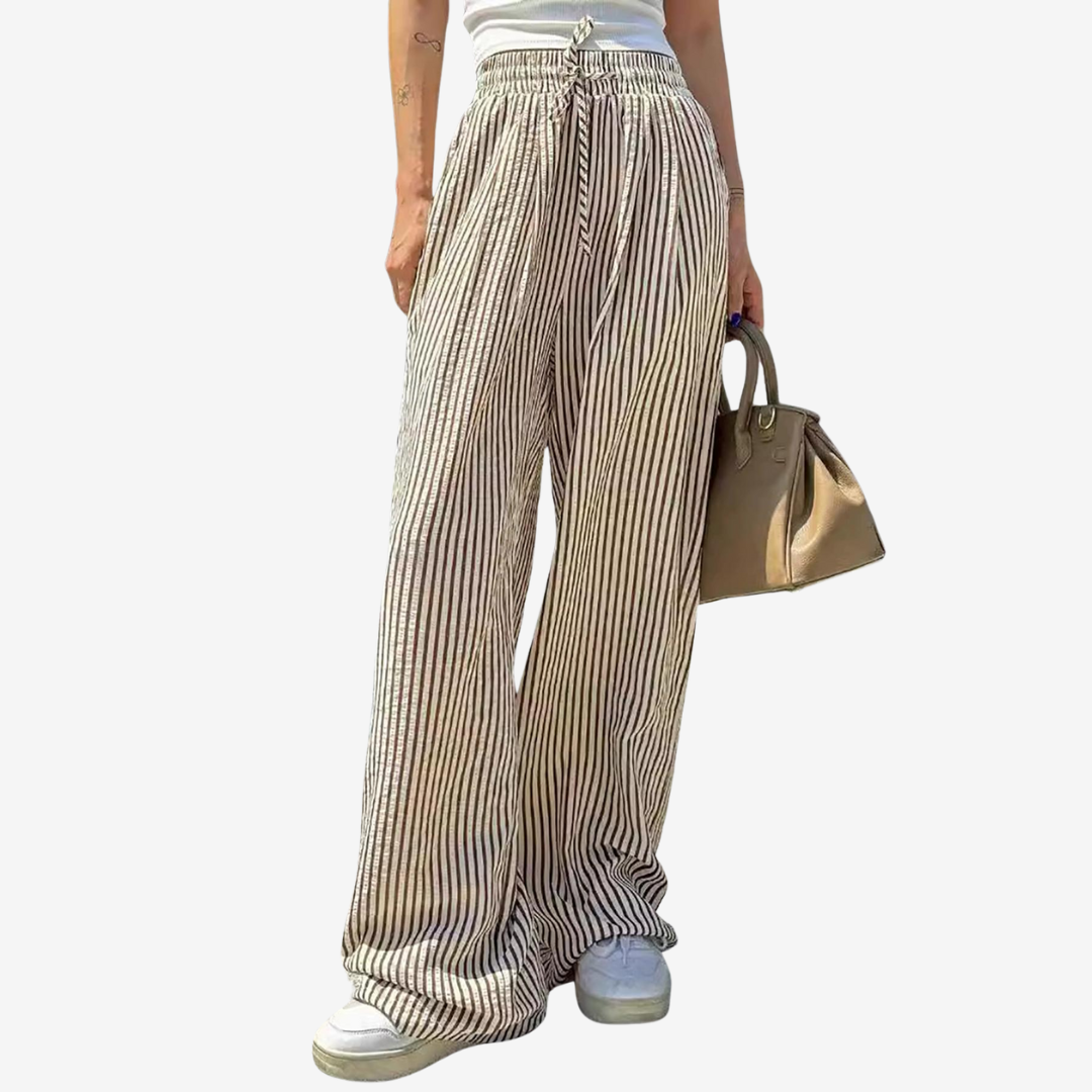 Zara | Pantalones informales a rayas