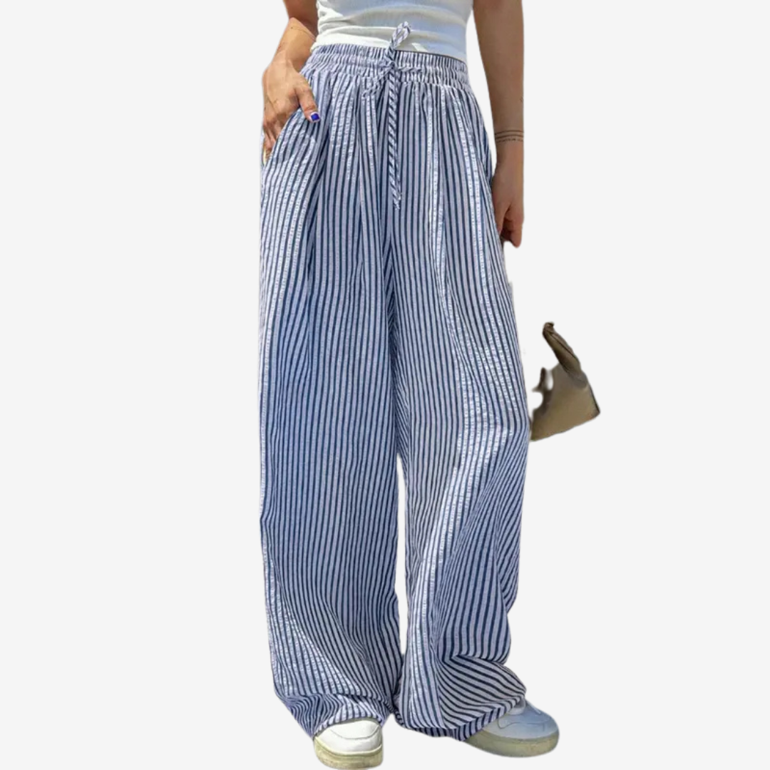 Zara | Pantalones informales a rayas