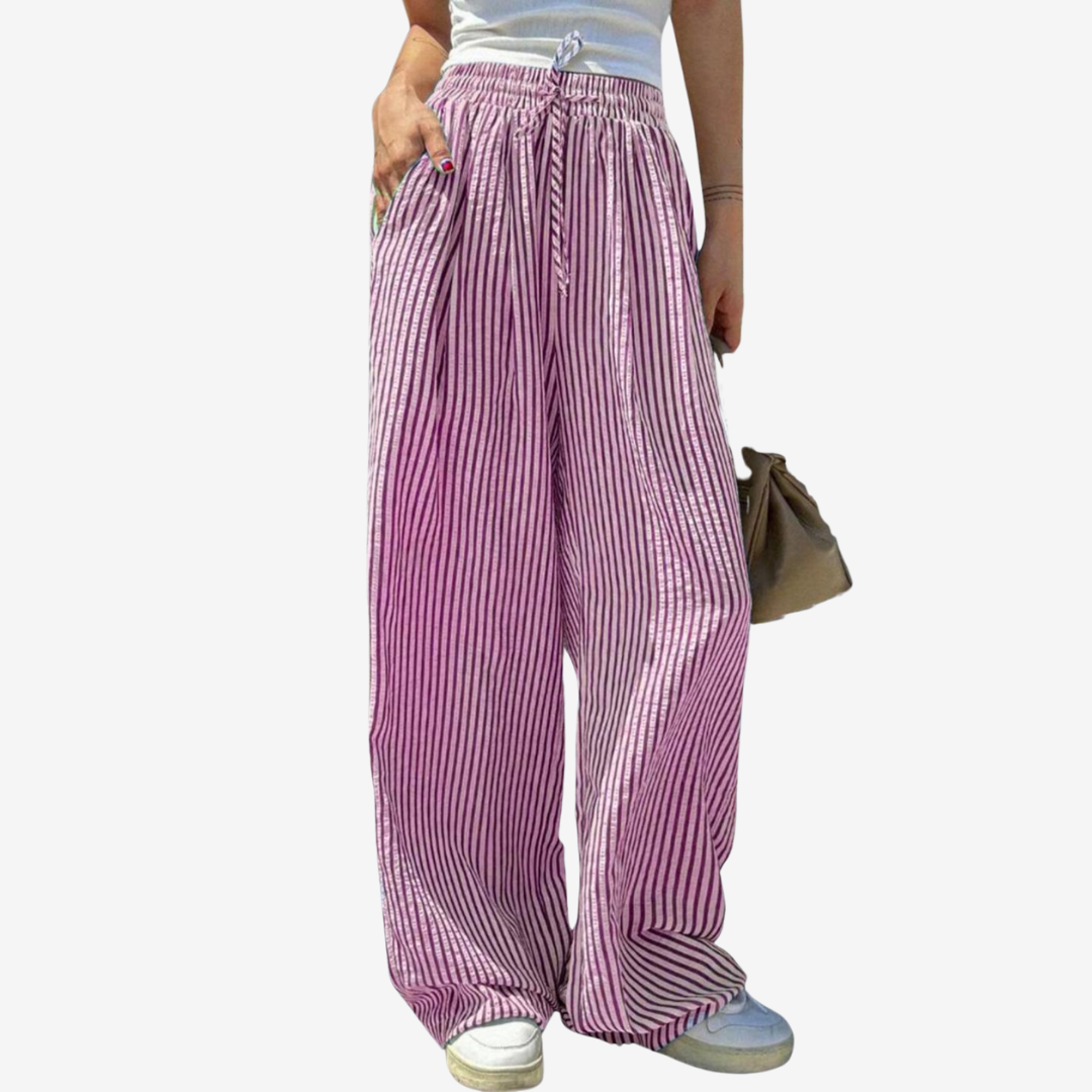 Zara | Pantalones informales a rayas