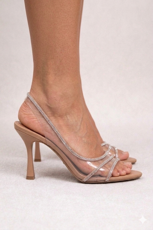 Lumina | Sandalias de Tacón con Cristales