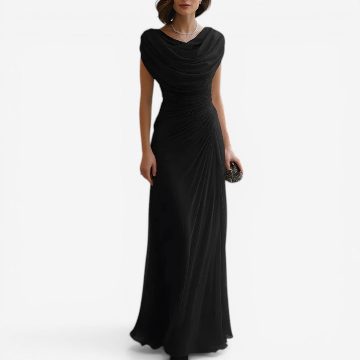 Charmaine | Vestido largo plisado